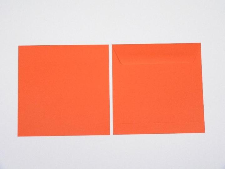 Produktbild Blanke Briefumschläge 190x190mm 120g/qm gummiert VE=100 Stück nektarine (100 x)