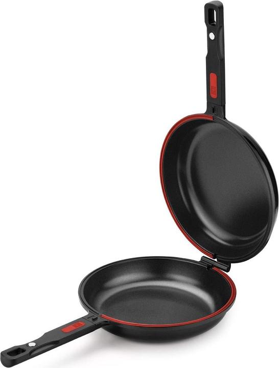 BRA Padella doppia (20 cm, Padella per friggere, Alluminio)