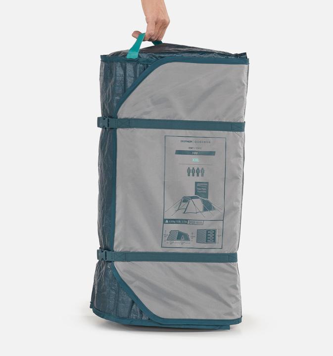 Actual product image Quechua MH100 XXL 4P (Tunnel tent, 6.95 kg, 4 persons)