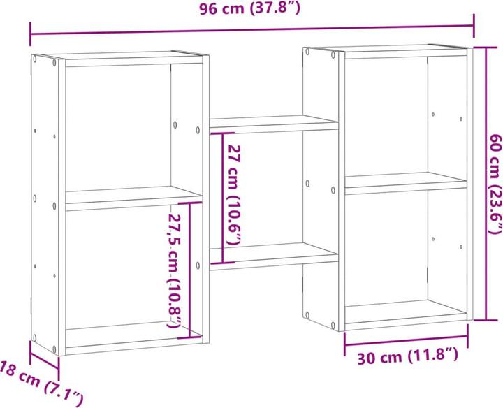 Voedingswaarden en ingrediënten VidaXL Wandplank (96 x 18 x 60 cm)