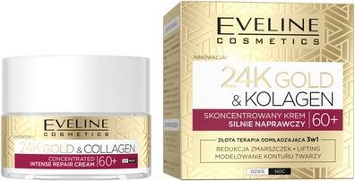 Eveline Cosmetics 24K Gold & Collagen Concentrated Strong Repairing Day & Night Cream 60+ 50Ml (50 ml)