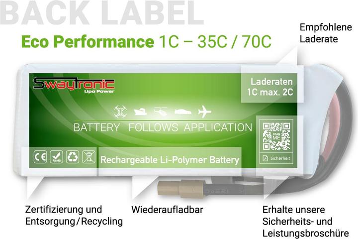 Image du produit Swaytronic JST-PHR-2P (3.70 V, 500 mAh)