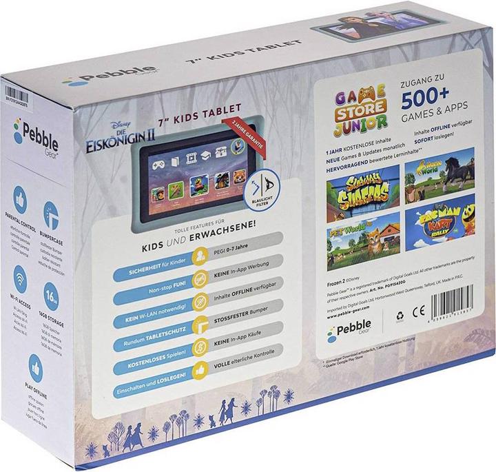Produktbild Pebble Kids Frozen 2 (Kinder Tablet) (nur WLAN, 7", 16 GB, Grey)