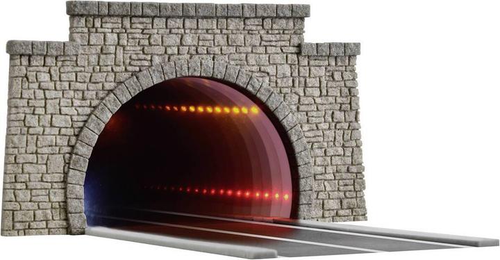 Actual product image Viessmann Roads Portal H0 road tunnel classic, with LED mirror depth effect