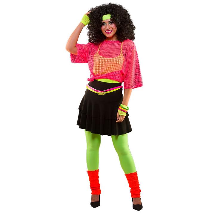 Produktbild Wicked Costumes 80er Neon Ra-Ra Rock in Neon Gelb (XS)