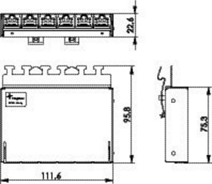 Produktbild Telegärtner Netzwerk Patchpanel 6 Port 6a 3 HE
