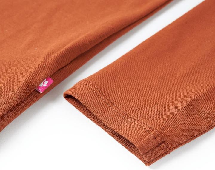 Produktbild VidaXL Kinder-Langarmshirt Cognac 104,Material: 95 % Baumwolle. 5 (104)