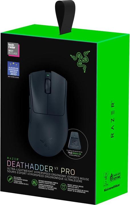Actual product image Razer DeathAdder V3 Pro (Wireless, Cable)