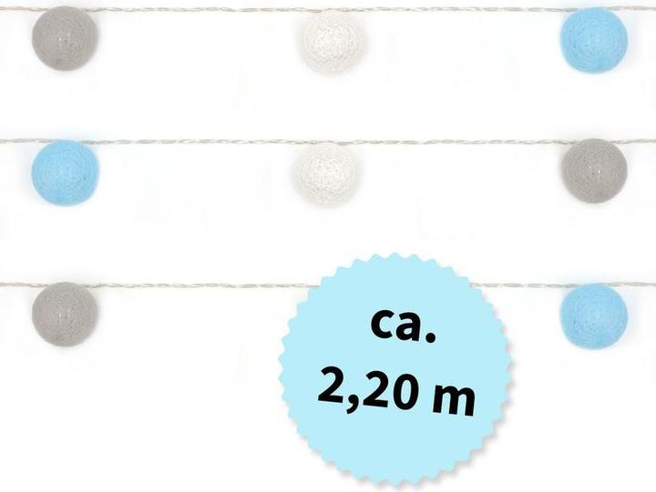 Produktbild Hermex 2.2m LED Lichterkette Ball Leuchtkette Kugel Lichtgirlande Dekoration (2.20 m)