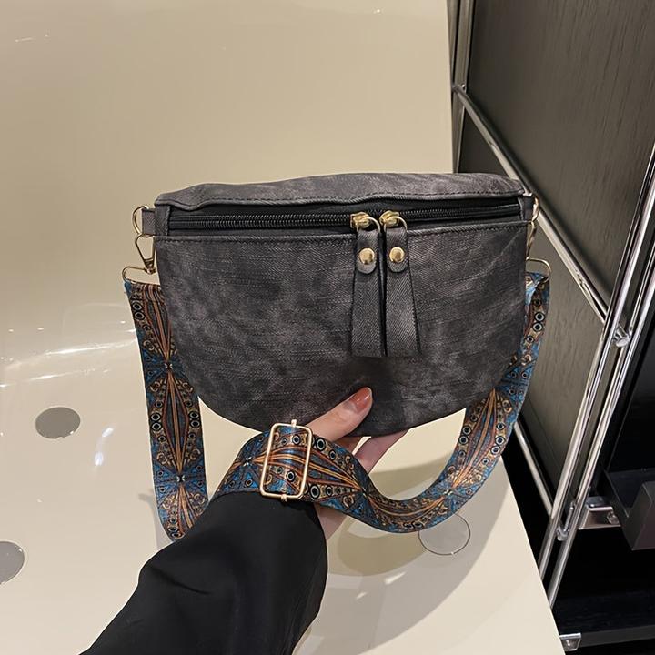 Produktbild Only-Bags.Store Vielseitig Trendy Casual Lightweight Fanny Pack, Elegant Einfachheit Solid Farbe Pendler Stil