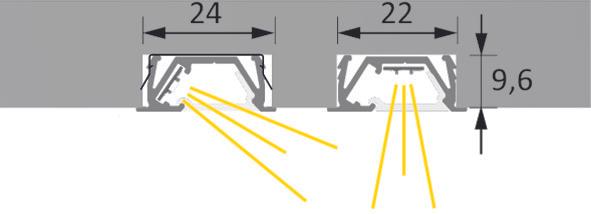 Produktbild Halemeier LED Ein-/Anbauprofile ChannelLine G2 mit Lichtblende
