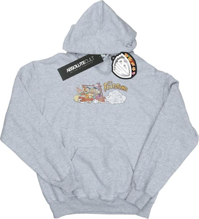 The Flintstones Family Car Distressed Kapuzenpullover