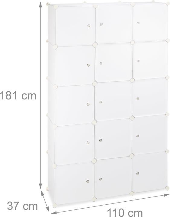 Produktbild Relaxdays Regalsystem (110 x 37 x 181 cm)