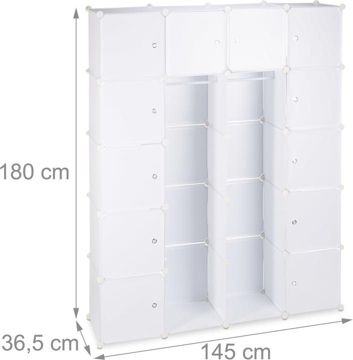 Actual product image Relaxdays Plug-in system (145 x 36.5 x 180 cm)