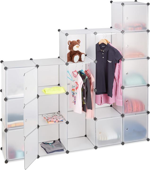 Actual product image Relaxdays Plug-In Wardrobe System (145 x 36.5 x 180 cm)