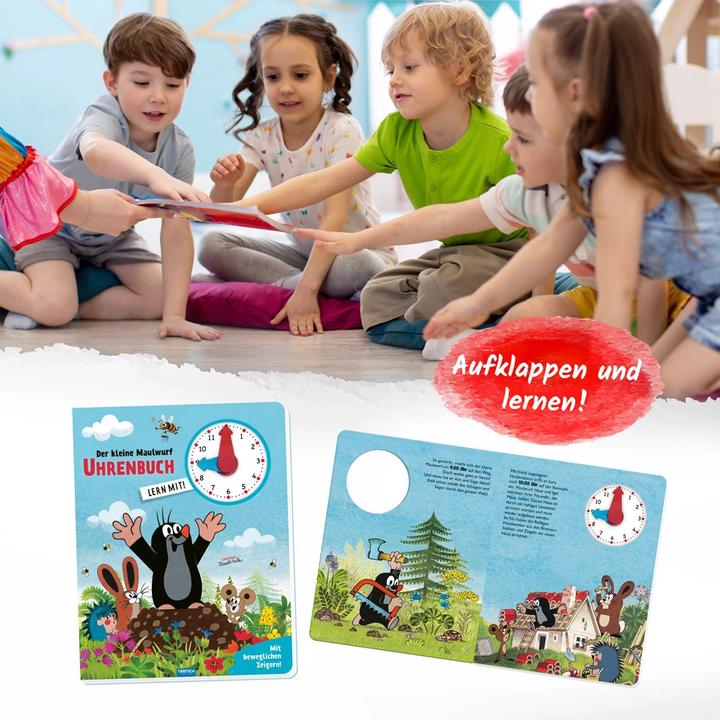 Actual product image Der kleine Maulwurf Uhrenbuch (German, Trötsch Verlag GmbH & Co KG, 2024)