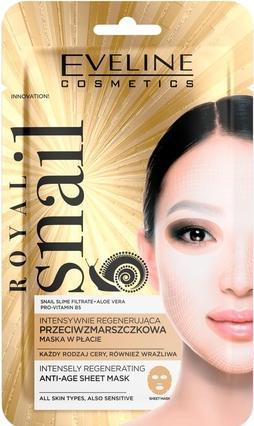 Eveline Royal Snail Masque de Feuille Intensément Régénérant Anti-Âge Régénération Intensive Anti-Rides (1000 ml)