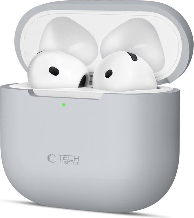 Immagine prodotto 4Kom Tech-Protect Silikonhülle für Apple AirPods 4 - Grau (Borsa per cuffie)