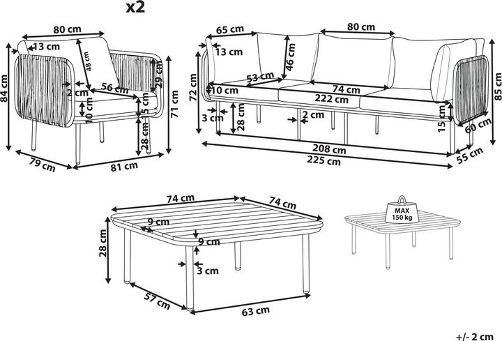 Actual product image Beliani Senise
