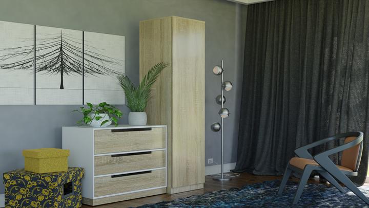 Produktbild Topeshop Schlafzimmer-Schrank (50 x 50 x 180 cm)