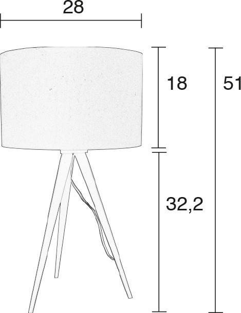 Actual product image Zuiver Tripod (E27)