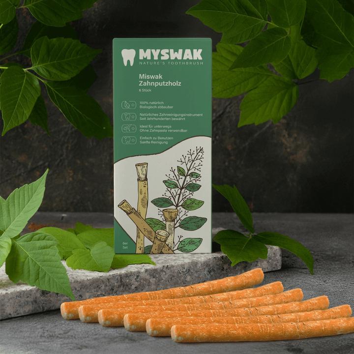 Actual product image Miswak Toothbrush wood (6 x)