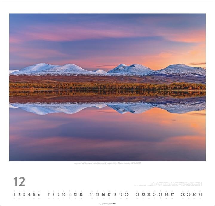Actual product image Schweden Kalender 2026 - Licht und Wasser (48 x 46 cm, German)