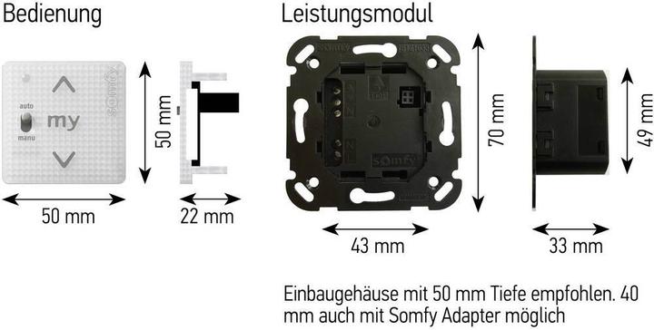 Produktbild somfy Smoove Uno A/M io Pure