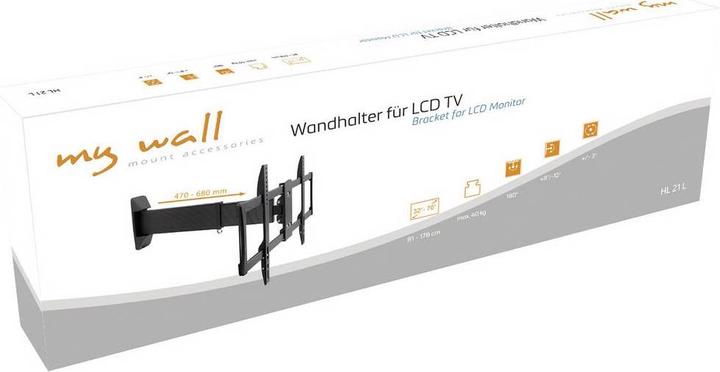 Produktbild myWall TV Wandhalterung 81,3 cm (32) 177,8 (70) Ausziehbar, Neigbar+Schwenkbar, Rotierbar (Wand, 70", 70 kg)