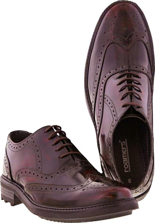 Immagine prodotto Roamers Scarpe in pelle allacciate con motivo traforato (47)