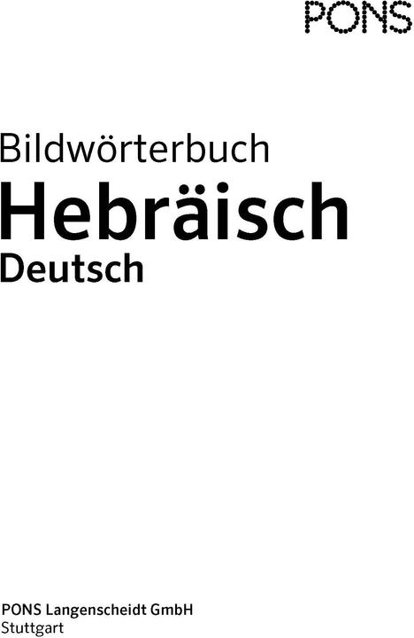 Produktbild Bildwörterbuch Hebräisch (Deutsch, 2022)