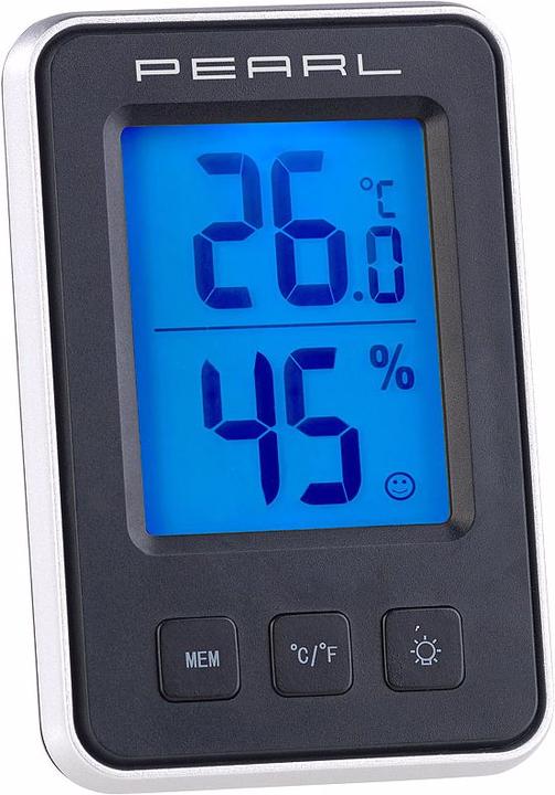 Image du produit Pearl Jeu de 3 thermomètres/hygromètres numériques