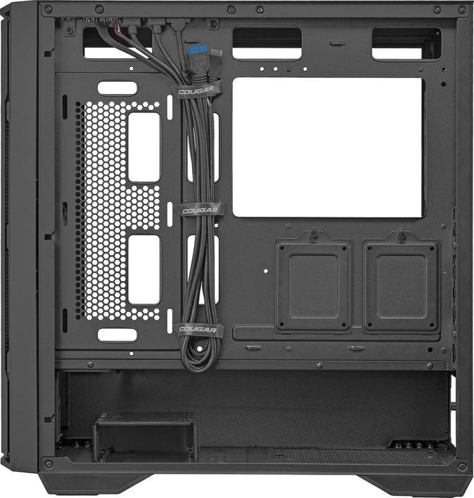 Image du produit Cougar Uniface Black| Boîtier PC | Mid Tower / Façade Mesh / 2 x Ventilateurs ARGB / TG Left Panel (ATX, Mini-ITX, SSI CEB, mATX)