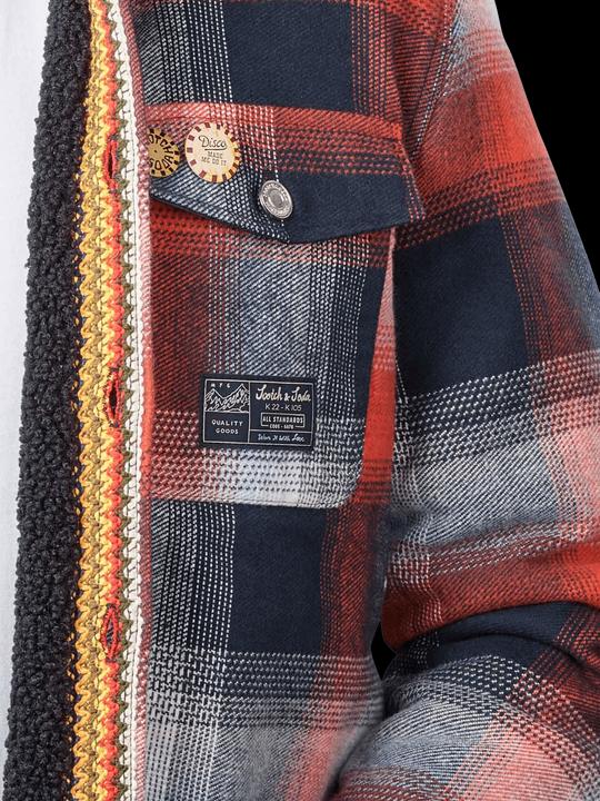 Produktbild Scotch & Soda Teddy Lined Checked Overshirt Blue/Mix (M)