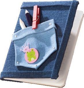 Image du produit Folia Tissu Jeans auto-adhésif, 4 feuilles