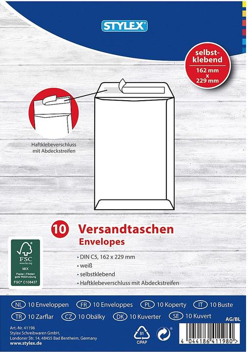 Versandtasche + Luftpolstertasche