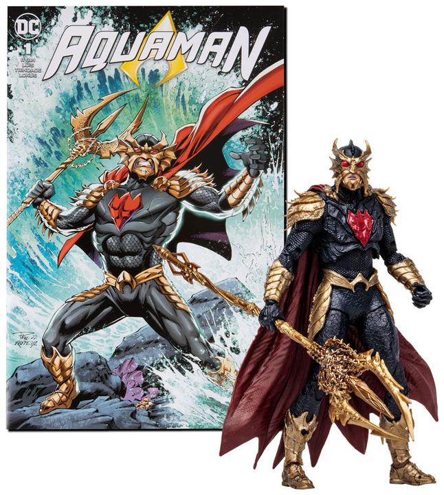 Actual product image McFarlane DC Direct Page Punchers figurine et comic book Ocean Master (Aquaman) 18 cm