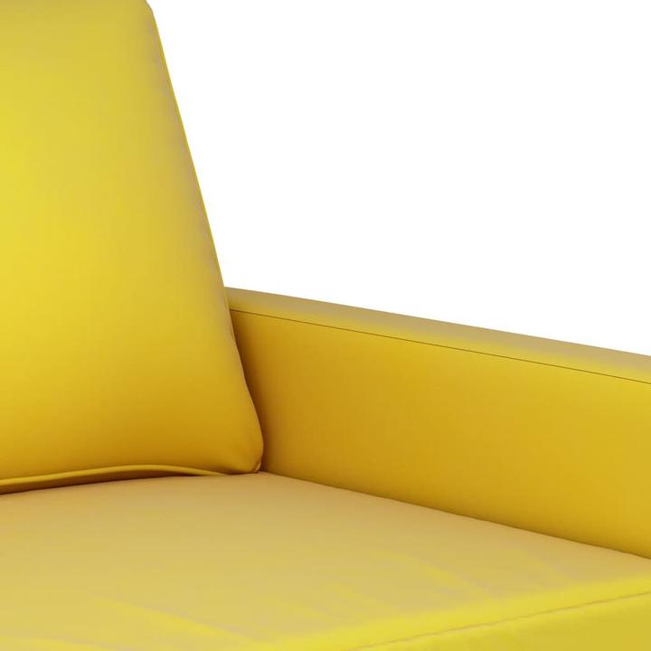 Actual product image VidaXL Sofa set armchair sofa couch living room design sofa 4-piece yellow velvet