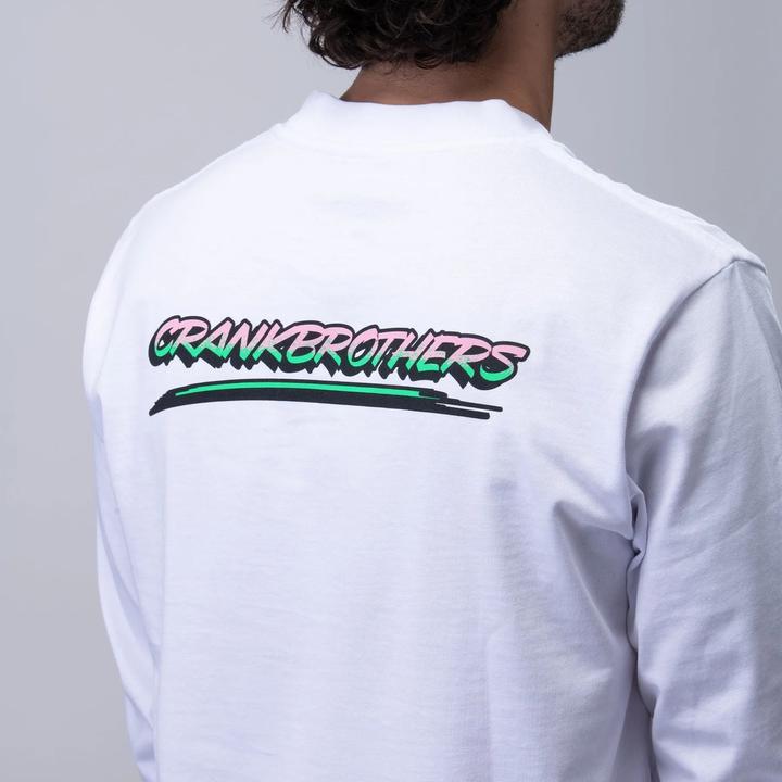 Produktbild Crankbrothers Champions Longsleeve Shirt Men, white/green/pink, M (M)