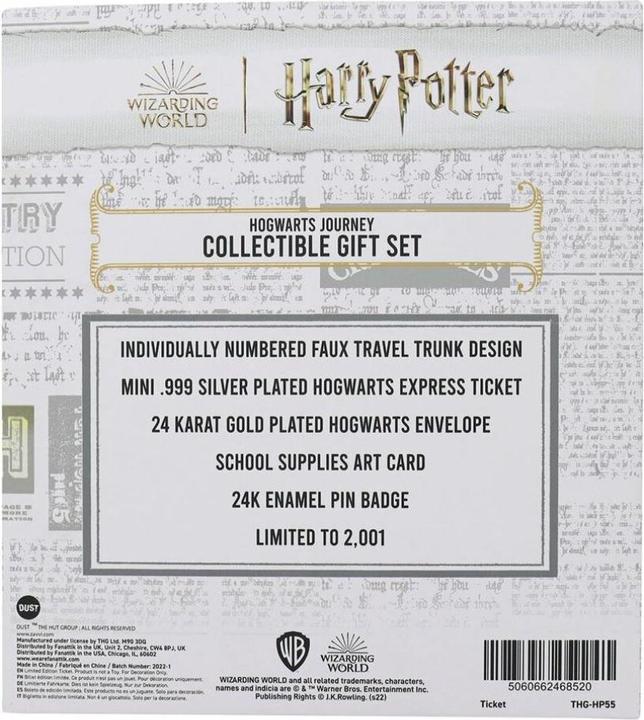 Nutritional values and ingredients Fanattik Harry Potter coffret cadeau Collector Harry Potter's Journey to Hogwarts Collection