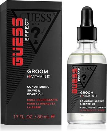 Guess Effect Boost Conditioning Shave and Beard Oil for Men 1.7 oz