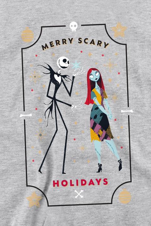 Actual product image The Nightmare Before Christmas Unisex Adult Scary Holidays Jack Sally Sweatshirt (XXL)