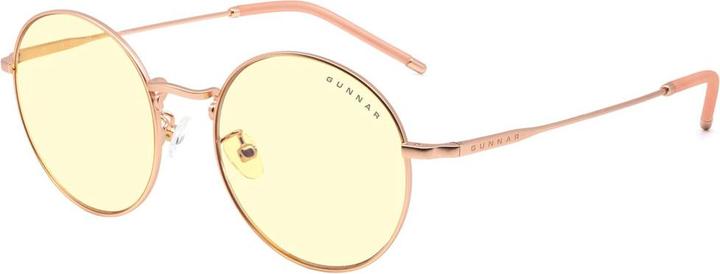 Produktbild Gunnar Ellipse Computer-Brille - Amber Glas, roségold