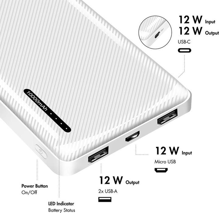 Actual product image LogiLink Prüfen (10000 mAh, 12 W, 12 Wh)