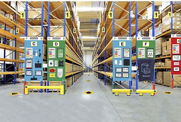 Actual product image kaiserkraft Shelf info board Individual labelling