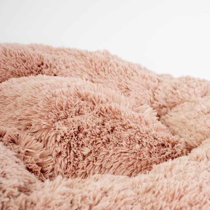 Image du produit Duvoplus Corbeille donut en fourrure, Ã˜80x35cm, rose (Chat, Chien)