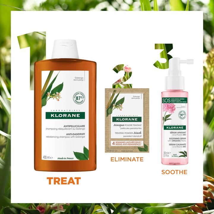 Produktbild Klorane Anti-Schuppen Shampoo mit Galanga (400 ml, Flüssiges Shampoo)