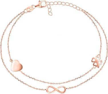 Produktbild Brilio Silver - Double bronze bracelet with ornaments BRC34R