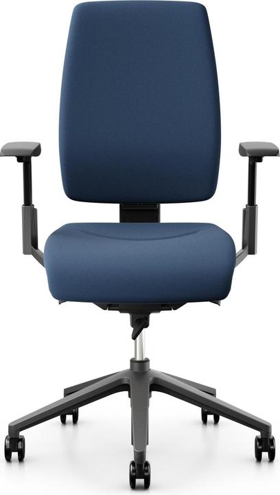Produktbild Giroflex Bürostuhl 68 mit Polsterrücken und Armlehnen, Dunkelblau