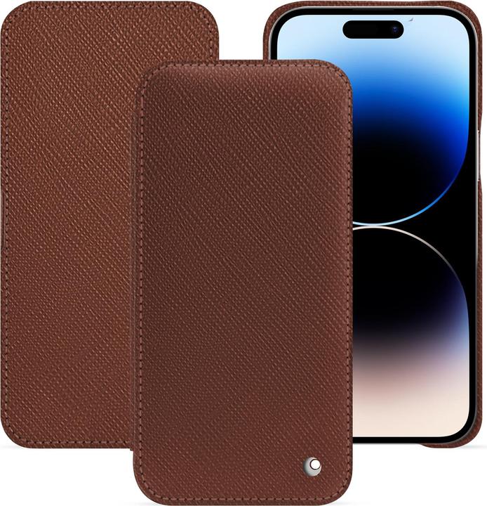 Noreve Horizontal leather flap shell (Apple iPhone 15 Pro Max)
